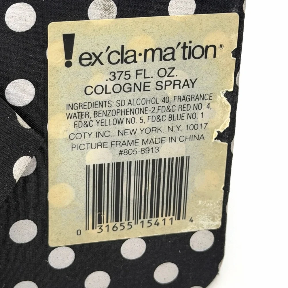 Vintage Exclamation Cologne Picture Frame